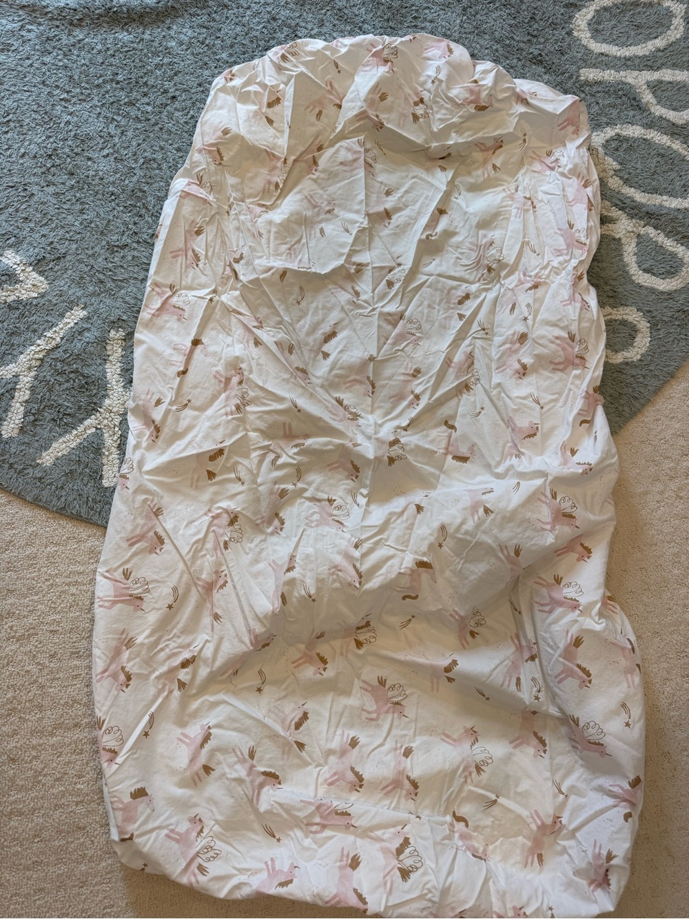 Pottery Barn Kids Unicorn Crib Fitted Sheet